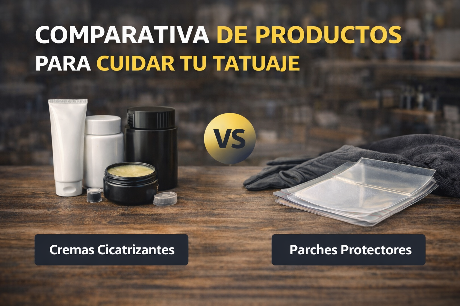 COMPARATIVA DE PRODUCTOS PARA CUIDAR TU TATUAJE